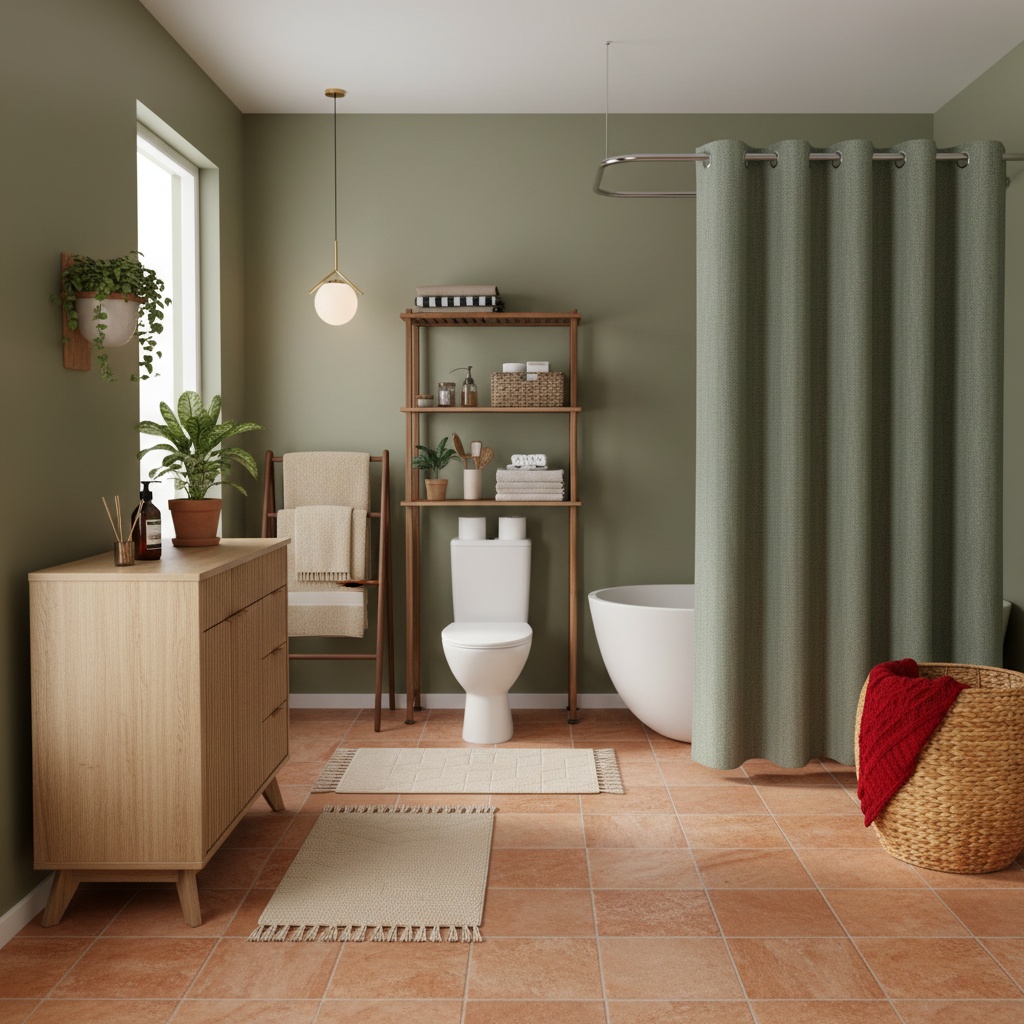 Modern Bathroom Earth Tones Ideas: Home Interior Design Tips - Artevia