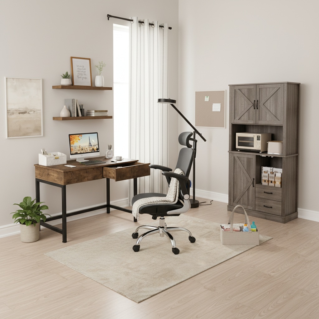 Design Your Industrial Home Office with a Neutral Palette | Home ...