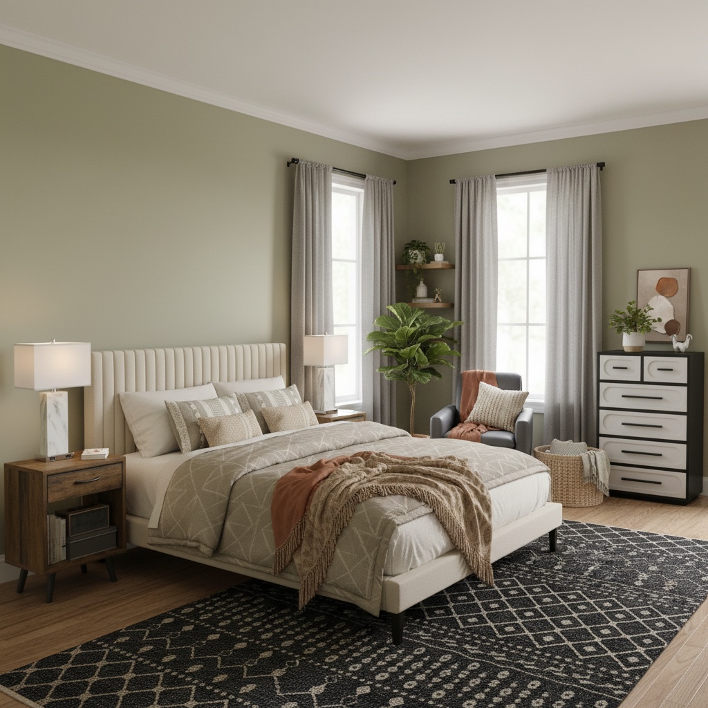Home Interior Design: Vintage Bedroom with Earth Tones for Every Budget ...