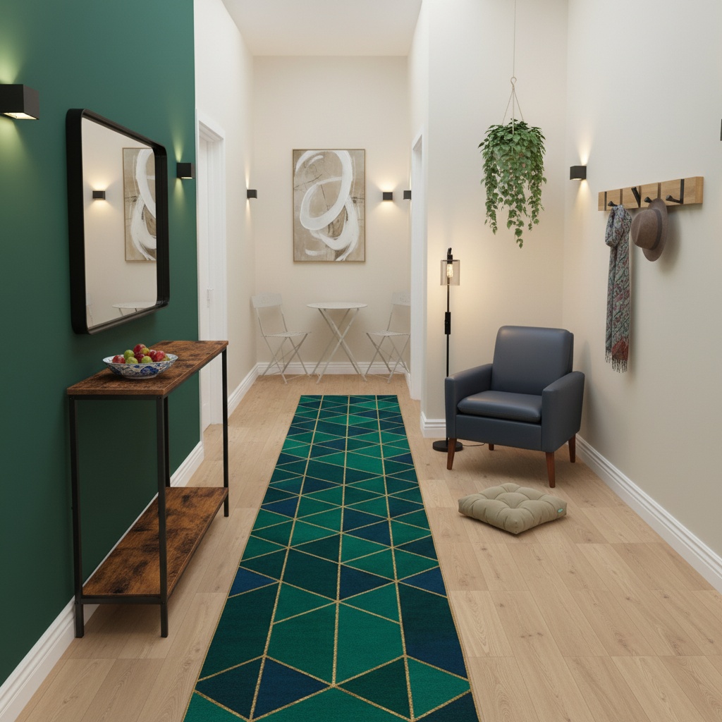 Modern Hallway Design: Bold Color Schemes for Home Interior Design ...