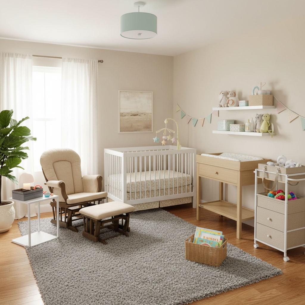 Home Interior Design: Create a Futuristic Nursery with Pastel Colors ...