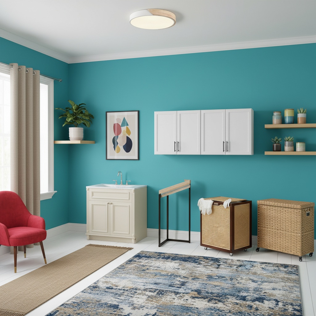 Home Interior Design: Bohemian Laundry Room Bold Ideas - Artevia