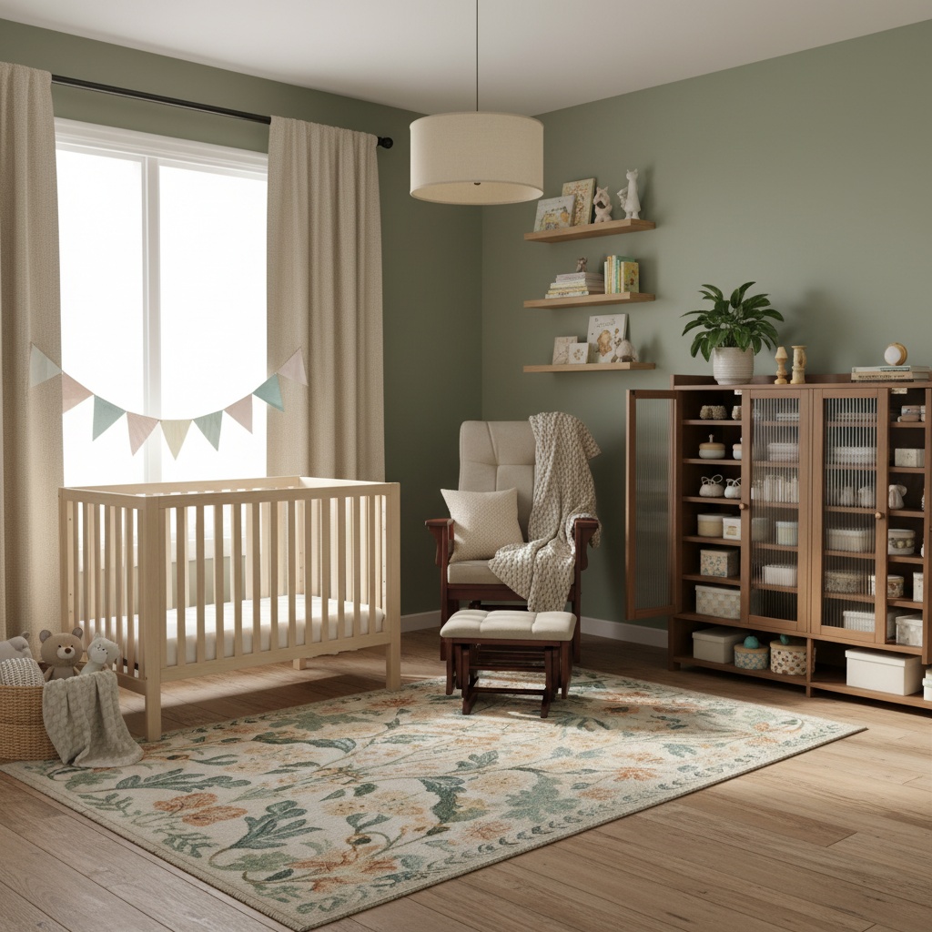 Industrial Nursery Design: Earth Tones for a Cozy Baby Room - Artevia
