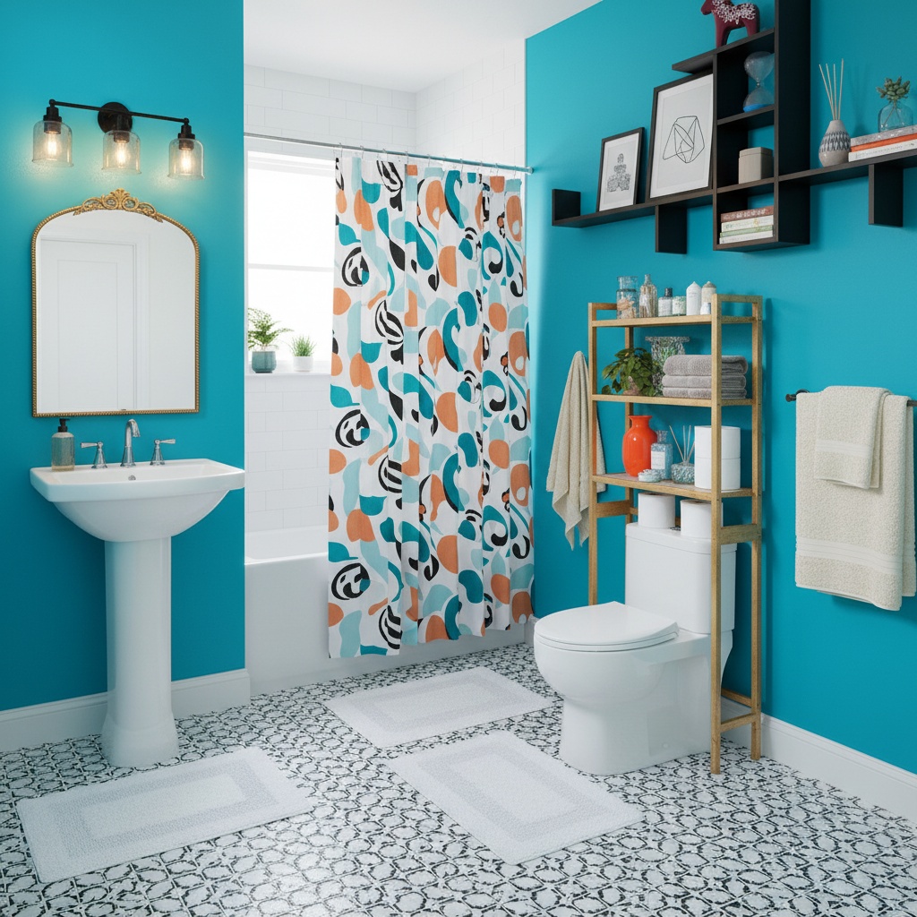 Modern Bathroom Design with Bold Colors: Tips for Stunning Home ...