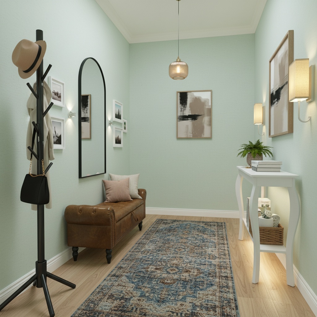 Tropical Pastel Hallway Design Ideas | Home Interior Design Tips - Artevia