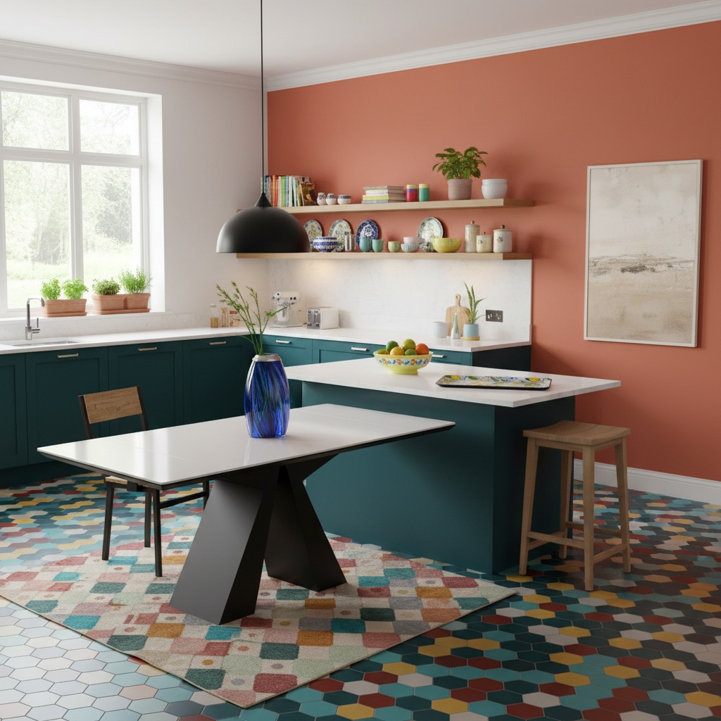 Industrial Kitchen Design with Bold Colors | Home Interior Design Ideas ...
