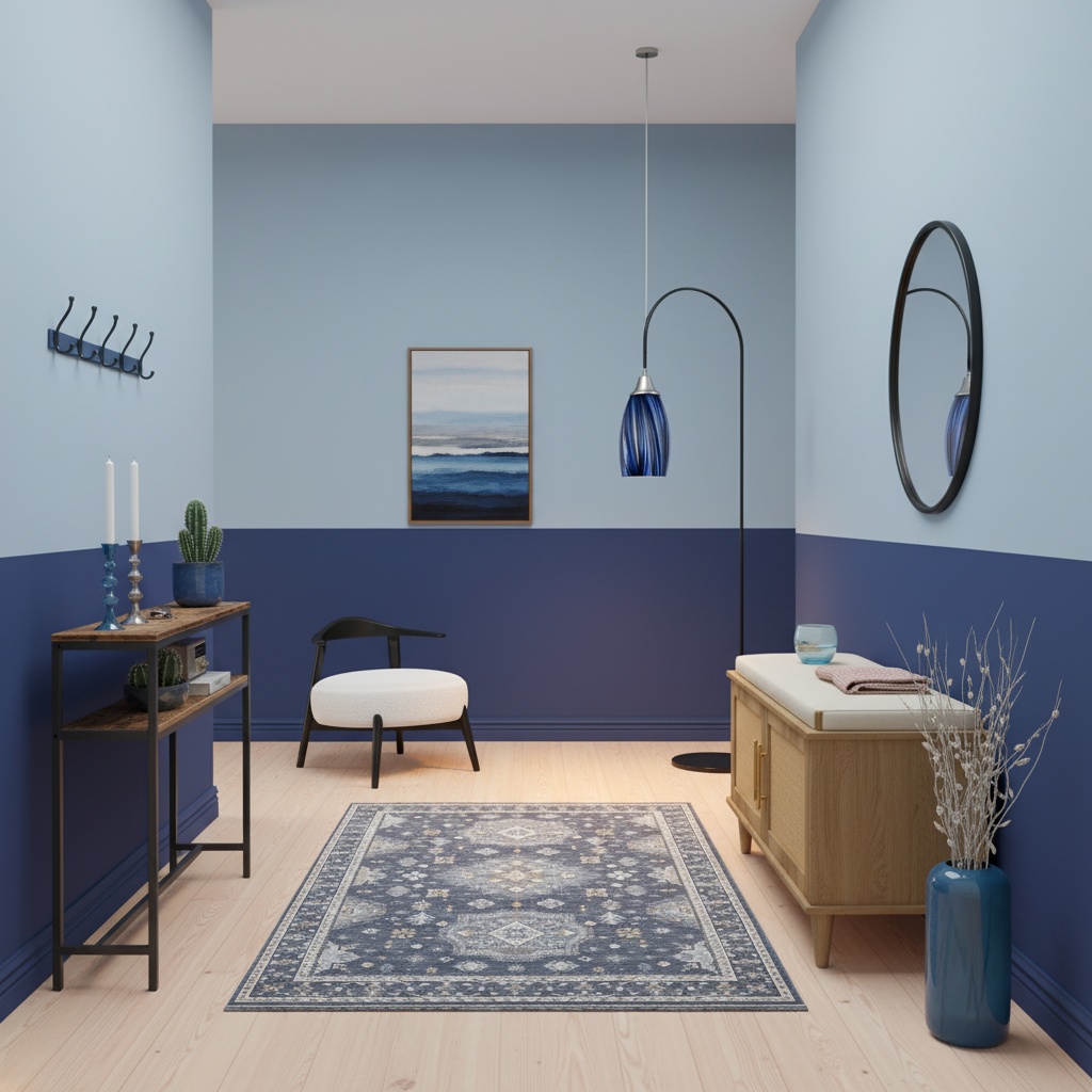 Tropical Hallway Design: Monochrome Magic for Home Interiors - Artevia