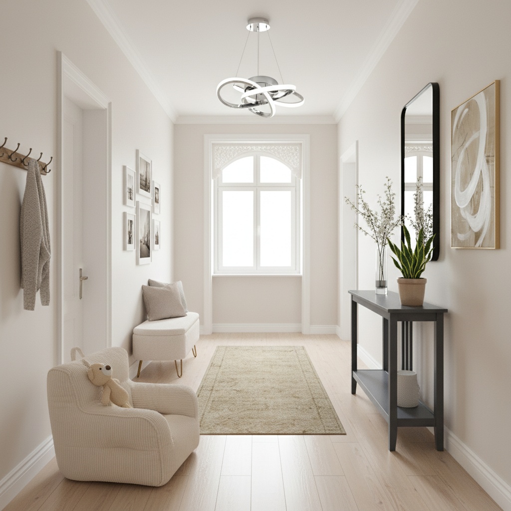 Eco-Friendly Hallway Design with Neutral Colors | Home Interior Design ...