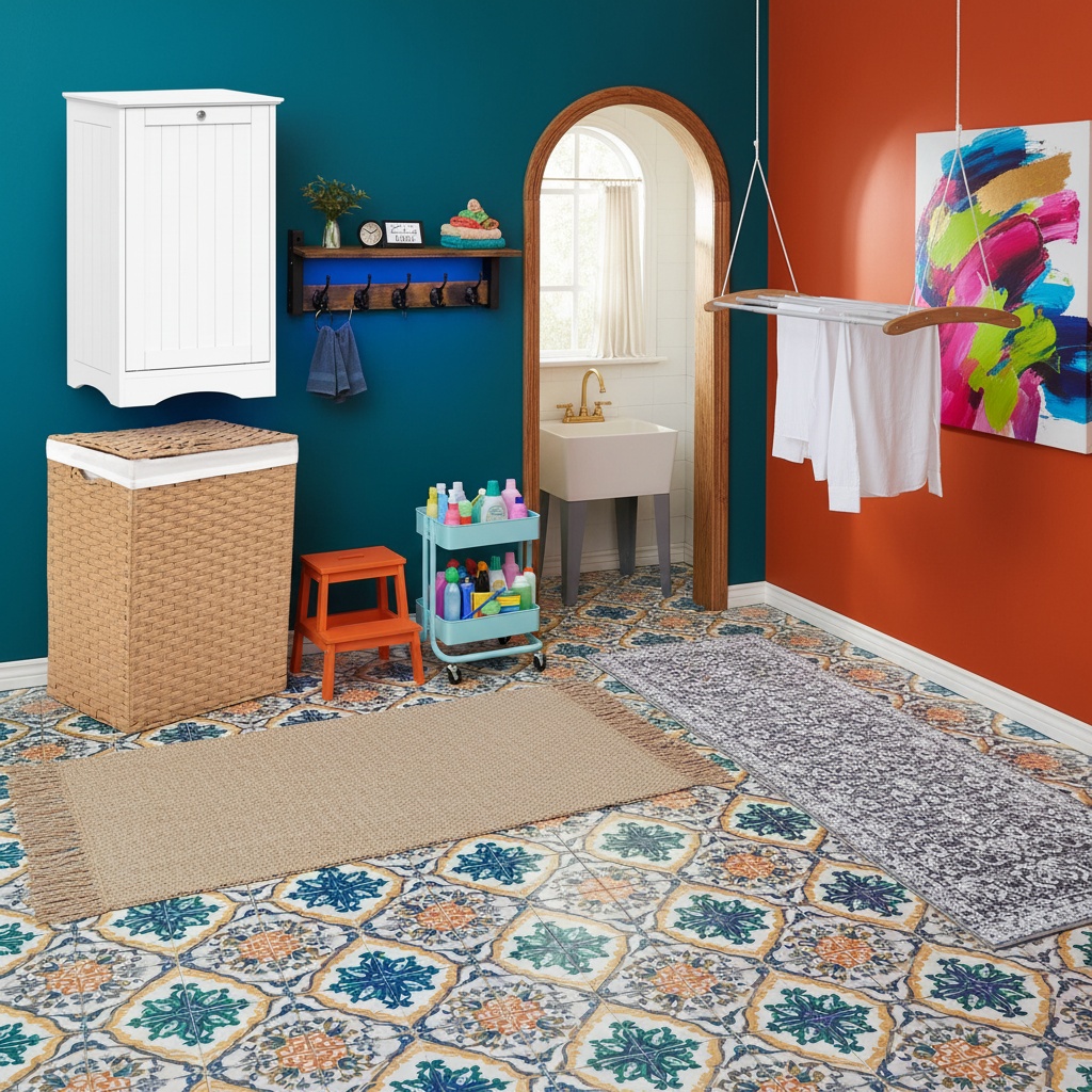 Home Interior Design: Bold Japanese Laundry Room Ideas - Artevia