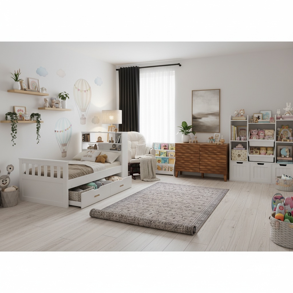 Scandinavian Kids Room Design | Neutral Palette Ideas | Home Interior ...